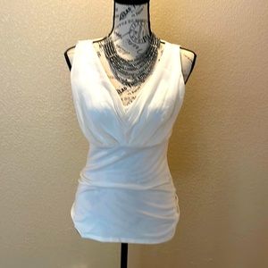 EXPRESS Cream V-Neck Top- SZ SMALL